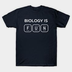 Biology Is Fun Periodic Table Biology Is Fun Periodic Table T-Shirt and accessories - great for science, chemistry, physics, biology and technology lovers Science Periodic Table, Chemistry T Shirts, Chemistry Humor, Halloween Science, Table Of Elements, Science Chemistry, Science Humor