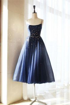 A Line Short Stars Homecoming Dresses Dresses Stars, Sparkly Homecoming Dresses, Tea Length Homecoming Dresses, Homecoming Dresses Sparkly, Blue Tea, A Line Shorts, Short Prom Dress, Prom Dresses Online, Dress Stores Online