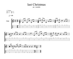 the last christmas sheet music for guitar