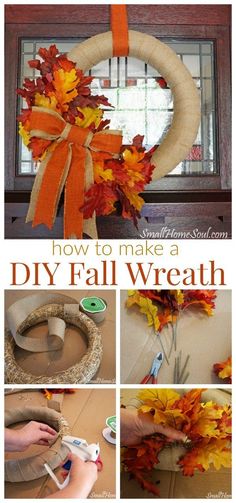 how to make a diy fall wreath