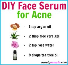 Face Scrub For Acne, Homemade Face Serum, Face Serum For Acne, Serum For Acne, Skin Care Routine For Teens, Acne Treatments, Make Up Tools, Acne Serum