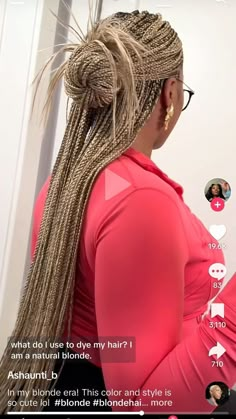 Blonde Mix Braids, Clip In Hair Extensions Styles, Blonde Knotless Braids, Hair Extensions Styles, Blonde Knotless, Lock Styles, December Hair, Cornrows Braids For Black Women, Sleek Ponytail Hairstyles