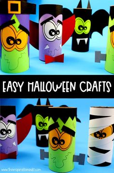 easy halloween crafts for kids to make with toilet paper