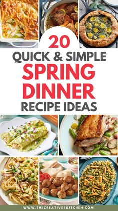 20 quick and simple spring dinner recipe ideas