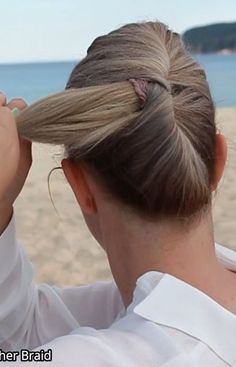 Easy Updo For Beginners, Easy French Roll Updo, Work Up Hairstyles, Hairstyles For Long Hair For School Updo, Easy Party Updo, Diy Long Hair Updo Easy, How To Do Updos For Long Hair, Easy French Twist Updo, Easy French Twist Short Hair