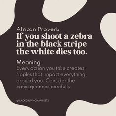 an african prove about zebras in the black stripe and white dots to be used as a poster