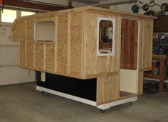 a mobile home is being built in a garage