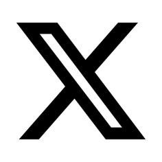 the letter x is made up of two intersecting lines, and it appears to be black