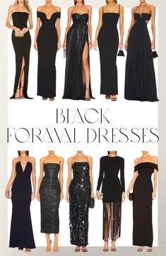 I haven’t done a post on formal dresses in a minute so I thought today I’d round up the 20 black dresses I am lovingggg and are sure to turn heads! You always need a good LBD and these are perf if you have any black-tie weddings coming up or if you just want to get extra dressy for date night. I’ve invested in an LBD or two over the years and they’re always a go-to staple in my closet! Formal Black Dress Wedding Guest, Long Black Dress Wedding Guest, Black Outfit Wedding Guest, Unique Black Bridesmaid Dresses, Black Wedding Dress Guest, Black Dresses For Wedding Guest, Black Formal Wedding Guest Dress, Black Tie Dress Code Women Outfits, Gala Attire For Women