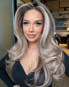 15 Hair Coloring Ideas for Brown Hair with Two Tone Styles Dimensional Ash Blonde, Ash Blonde Hair Balayage, Blonde Hair Inspo, Two Tone Hair, Fall Blonde Hair, Diy Prom, Prom Look, Blonde Hairstyle