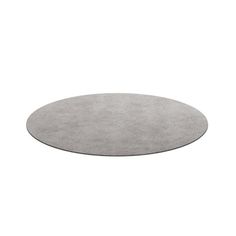 a round gray rug on a white background