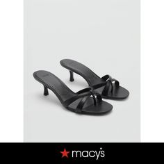 in stock Strappy Sandals Heels, Black Sandals Heels, Strappy Heels, Black Sandals, Mango, Sandals Heels, Sandals, Heels, Black