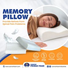 Riddance from stiff neck Cannon memory pillow treats spinal problem to the root and core. The best and most efficient solution to get rid of back pain and to attain a perfect posture. For any product related queries/information , contact us: 03367746295 Or visit our website: http://www.cannonfoam.com/ #dolphin #memoryfoam #matress #springmattress #memoryfoammattress #bedroom #homecomforts #productoftheday #modern #comfort #comfy #7ZoneMattress #FreeHomeDelivery #CannonFoamIndustries Mattress Advertising, Pillow Treats, Advert Design, Beauty Pillow, Sitting Pillows, Sleep Therapy, Perfect Posture, Stiff Neck