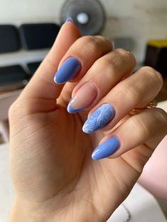 Nails Azul, Blue Ombre Nails, Blue Coffin Nails, Blue Gel Nails, Sky Nails, Blue Acrylic Nails