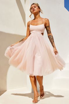 Got Glam Midi Dress - Blush Red Dress Day, Casual Playsuit, Very Light Pink, Formal Design, Get Glam, Jumpsuit Dressy, Strapless Tops, Pink Midi Dress, Dressy Tops