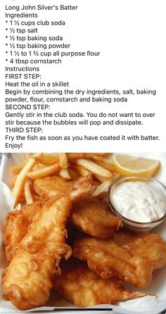 fish and chips are served with dipping sauce