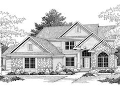 this is an artist's rendering of these house plans