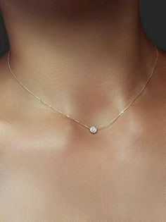 Simple Crystal Necklace, Diamond Drop Necklace, Type Style, Necklace Fashion, Simple Elegant, Minimalist Necklace, Simple Necklace, Drop Necklace