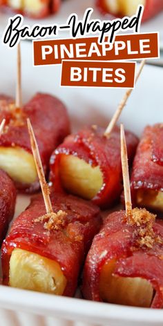 These crispy bacon-wrapped pineapple bites are the perfect football snack, combining sweet and savory flavors that everyone will love during the game! Sunday Football Appetizers, Game Day Easy Food, Football Food Appetizers, Appetizers Easy Finger Food, Crowd Pleasing Appetizers