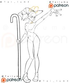 a drawing of a woman holding an umbrella and pointing to the side with her hand