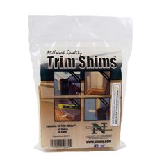 the packaging for trim shins is shown