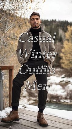 Casual Winter Outfits Men, Casual Winter Outfits For Men, Winter Outfits For Men, Outfits Quotes, Sweat Gris, Boyfriend Outfit, Guy Fits, Herren Style, Outfit Quotes