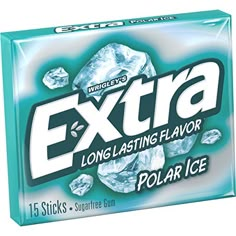 extra chewing gum with peppermint