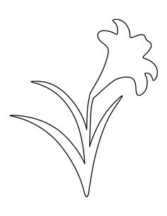 a flower that is drawn in the shape of a single line on a white background