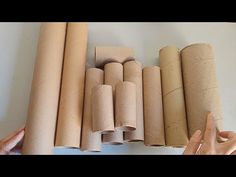 several rolls of toilet paper sitting on top of each other