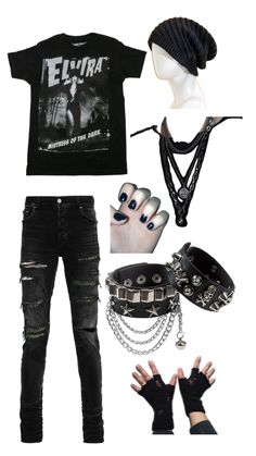 emo inspired Emo Style, Emo Boy, Gothic Metal, Rocker Chic, Boy Accessories, Emo Fashion, Cool Fits, Gothic Outfits