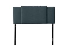 Blue adjustable headboard with linen upholstery, tufted design, and wooden legs. Workspace Desk, Patio Storage, Patio Bar Set, Mattress Box Springs, Cabinet Accessories, Patio Sectional, Replacement Cushions, Accent Arm Chairs, Elegant Colors