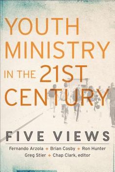 the book cover for youth ministry in the 21st century, featuring people walking down a street