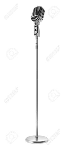 an old fashioned microphone on a white background with clippings stock photo, images and royalty