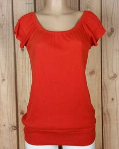 SELF ESTEEM Womens Size XL Short Sleeve (Cap) Scoop Neck Burnt Orange Shirt Top   Size: XL  Measurements (laying flat): Bust 19" / Length 30"  Material: 100% cotton  Color: Orange   #selfesteem #clothing #boutiques #style #shop #shopping #whatstrending #women #clothes #ebaystore #store #sale #womensclothes #womensfashion #ontrend #shopmycloset #ebay #fashion #clothesforsale #forsale #fashionista #womenswear #shoponline #fashiontrends #instacloset Burnt Orange Shirt, Orange Shirt, Self Esteem, Every Woman, Burnt Orange