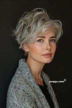 Grey Hair Pixie Haircut Over 50, Shags For Thick Hair, Style Short Afro Hair, Haircuts For Gray Hair, Short Afro Hair, Grey Hair And Glasses, Hair Refresh