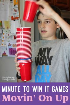 Minute To Win, Red Cup, Movin On, Minute To Win It, Holiday Games, It Game