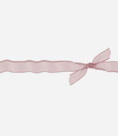 a pink ribbon with a bow on it