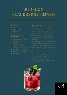 the bourbon blackberry smash cocktail recipe