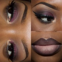 Neutral fall smokey eye with ombré lip  Instagram: Jamiiiiiiiie 8 i's Fall Smokey Eye, Lips Liner, Ombré Lip, Glossy Lips Makeup, Lip Combos, Lipstick For Dark Skin, Lip Color Makeup, Makeup For Black Skin, Lip Makeup Tutorial