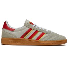 PRICES MAY VARY. Rubber sole Adidas Busenitz, Red Adidas, Vintage Shoes, Skateboarding, Red Yellow, Special Features, Rubber Sole, Adidas, Collar