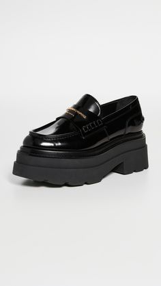 Fast Free Shipping & Free Returns on Alexander Wang Carter Platform Loafers at Shopbop. Shop new arrivals from Alexander Wang at Shopbop.com Smart Casual Wardrobe, Alexander Wang Shoes, Shoe Wishlist, Platform Loafers, Alexander Wang, Loafers Men, Fashion Boots, Calf Skin, Shoes Flats