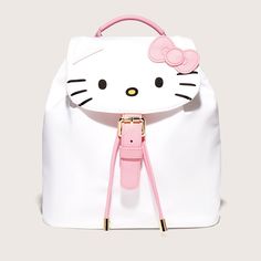 Hello Kitty Mini Flap Backpack Kendall Birthday, Kitty Toys, Hello Kitty Toys, Kitty Items, Disney Hotels, Bad Girls Club, Flap Backpack, Large Pouch, Embroidery Shop