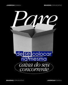 an advertisement with the words pare in spanish