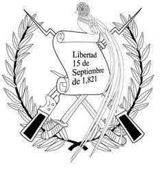 the emblem for liberty is shown in black and white