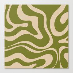 a green and beige zebra print with wavy lines in the background art print by design express