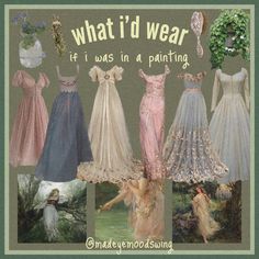 Urban Romantic Fashion, Princesscore Moodboard, Fantasycore Outfits, Royalcore Outfit, Outfit Inspo Cottagecore, Ethereal Aesthetic Fashion, Ethereal Aesthetic Outfits, Fairytale Core, Painting Outfit