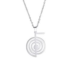 PRICES MAY VARY. Material: High quality stainless steel necklace. Because it has no coating and is heat resistant and will not fade or discolor Size: Pendant Size: 22.5 * 30.8mm, Chain Length: 45 + 5cm, Weight: 6.1g Design: Reiki is an energy healing technique in which a Reiki master (who has undergone formal training in this healing art) uses gentle hand movements with the intention to guide the flow of healthy energy (what's known in Reiki as life force energy) through the client's body to red Energy Symbols, Cho Ku Rei, Healing Symbols, Usui Reiki, Energy Yoga, Reiki Symbols, Necklace Packaging, Yoga Necklace, Protection Amulet