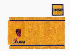 an image of a banana with the word banana on it's front and side