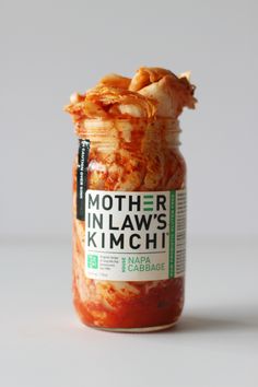 mother in law's kimchi sauce on a white surface