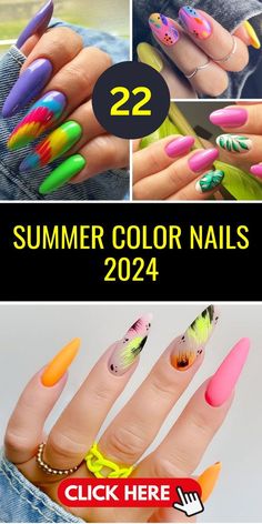 Get your nails ready for summer with the hottest trends of 2024! From vibrant neon shades and tropical designs to pastel hues and chic nail art, find the perfect summer nail ideas to make your manicure pop. Click to explore the best polishes and tools available on Amazon, read reviews, and shop your favorites. Shine bright this summer with stunning nails! 💖 #SummerNails #NailArt #2024Trends 🌸🛍️ Summer Color Nails, Summer Nail Color, Sunset Nails, Beachy Nails, Nail Color Ideas, Nail Color Trends, Summer Manicure